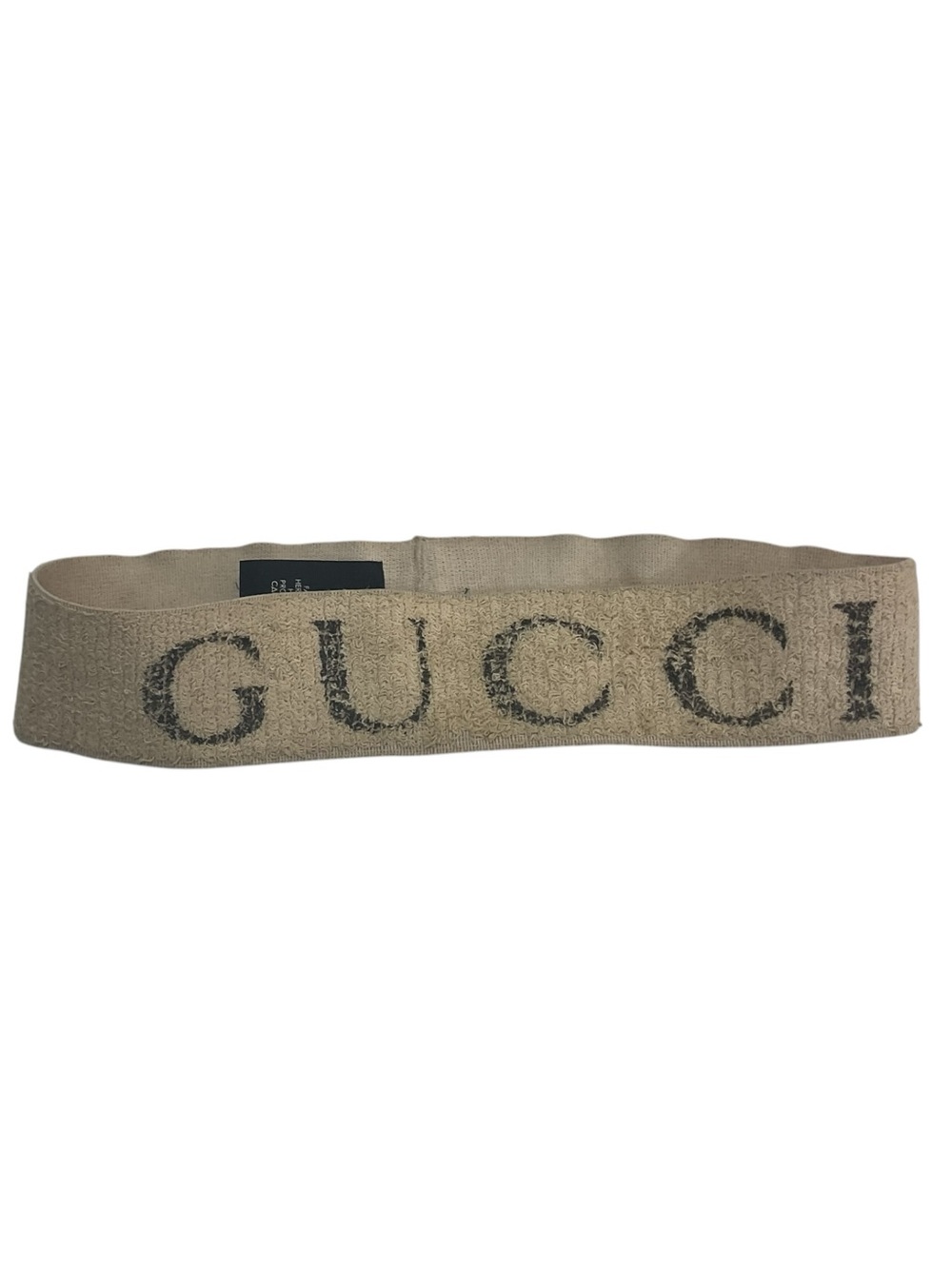 Gucci GG Logo Headband Cream & Black Runway Sweatband 100% Authentic Italy - Picture 7 of 7